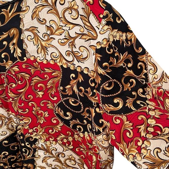 Vintage Valerie Stevens Petites Pure Silk 100% Silk Long Sleeve Blouse in Size 6 - Picture 4 of 7